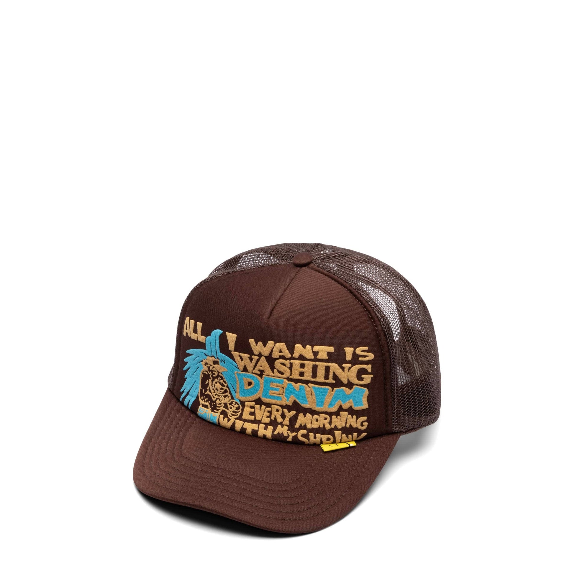 Kapital Headwear BROWN / O/S LAUNDRY SHRINK TRUCK CAP