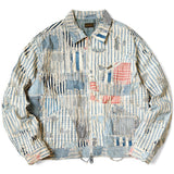 KAPITAL LIBERTY BORO ZIP UP BLOUSON HICKOREE