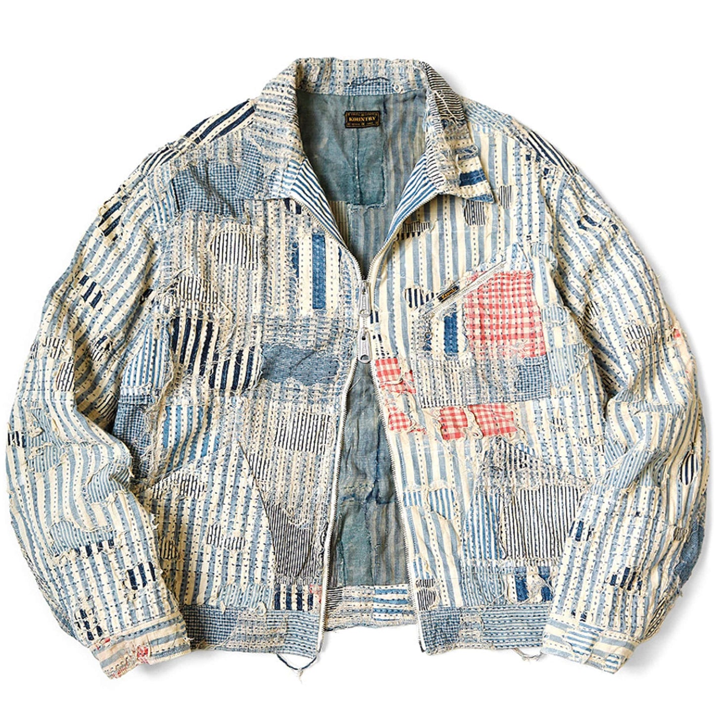 KAPITAL LIBERTY BORO ZIP UP BLOUSON HICKOREE