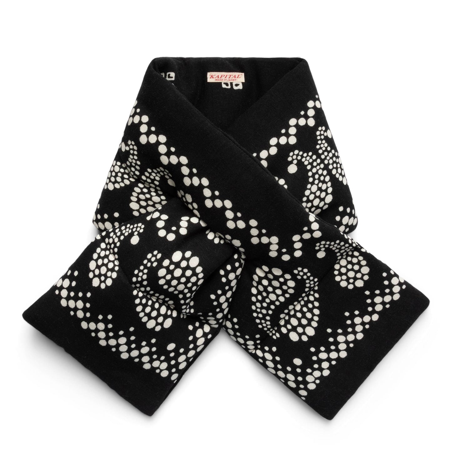 KAPITAL LINEN RAYON BANDANA KESA SCARF BLACK