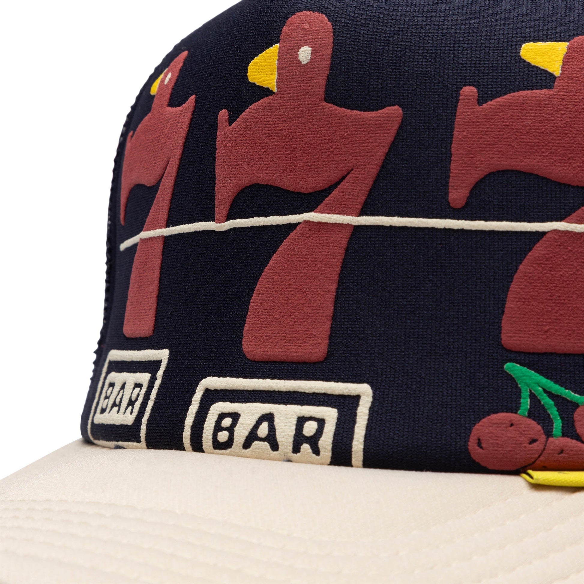 Kapital Headwear NAVY/ECRU / O/S LUCKY BATTERY BIRD TRUCK CAP