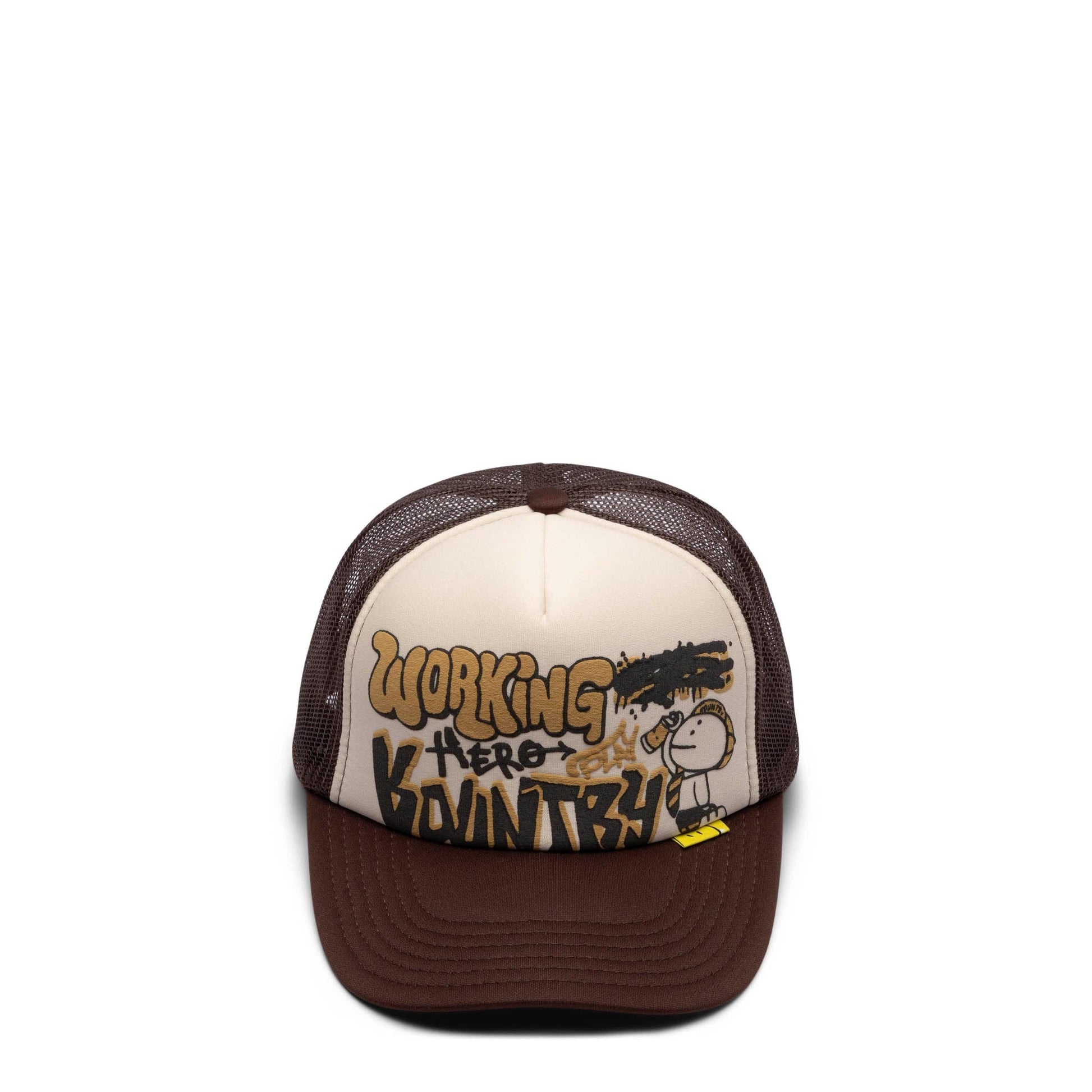 Kapital Headwear ECRU/BROWN / O/S WORKING HERO TRUCK CAP