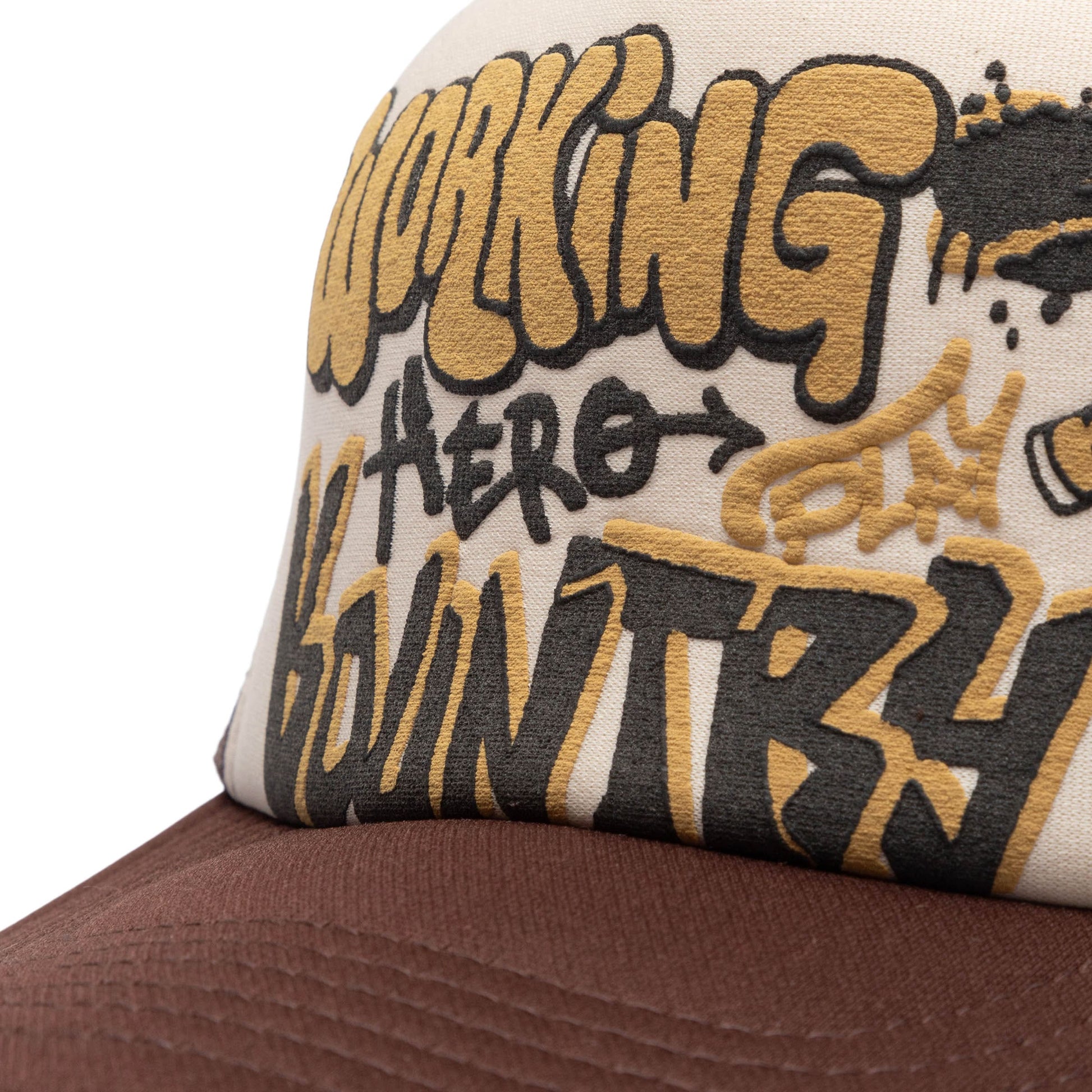 Kapital Headwear ECRU/BROWN / O/S WORKING HERO TRUCK CAP