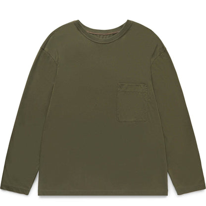 Lemaire T-Shirts LONG SLEEVE PATCH POCKET T-SHIRT