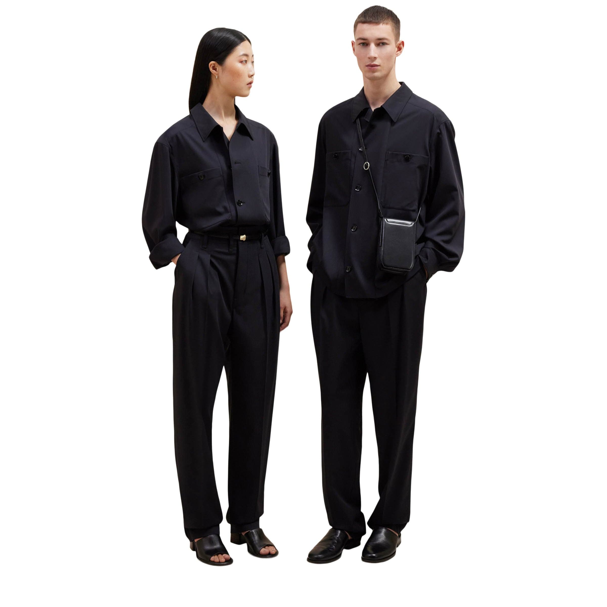 SOFT MILITARY OVERSHIRT JET BLACK | Bodega