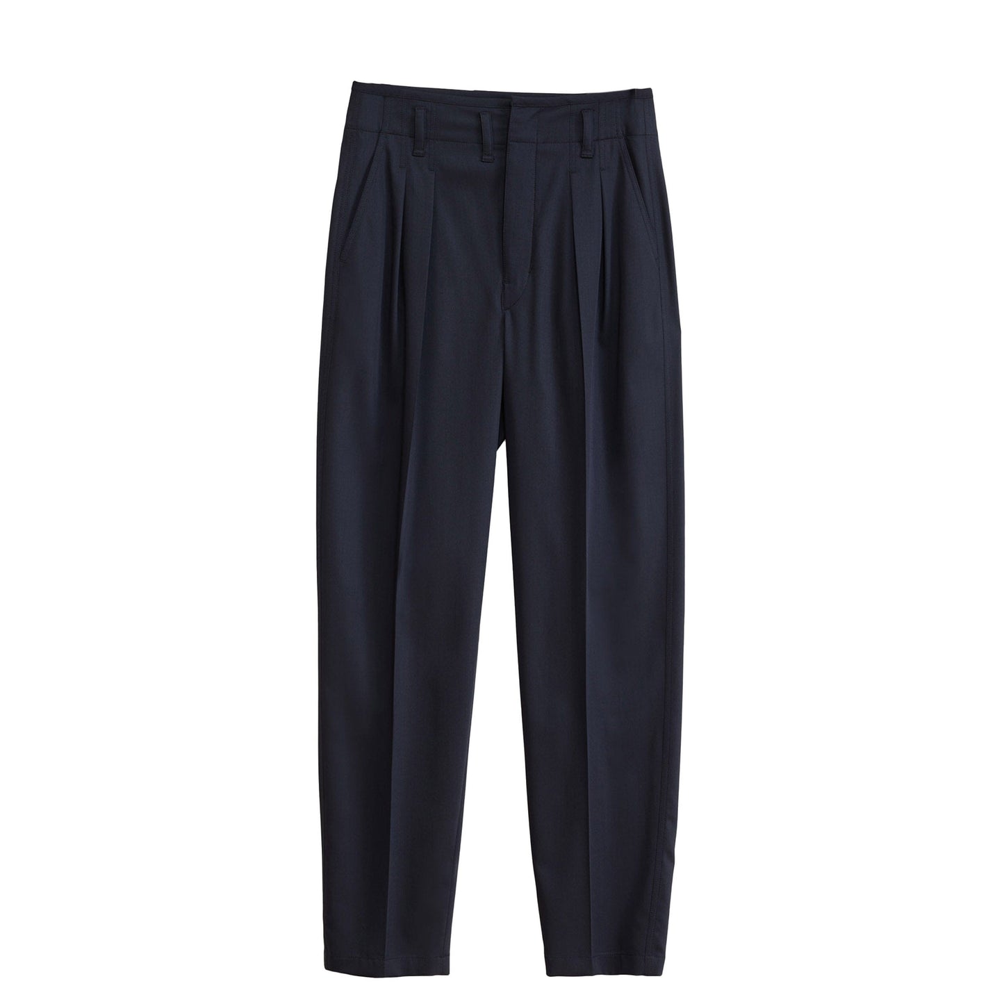 Lemaire Pants JET BLACK / M TAILORED PLEATED PANTS