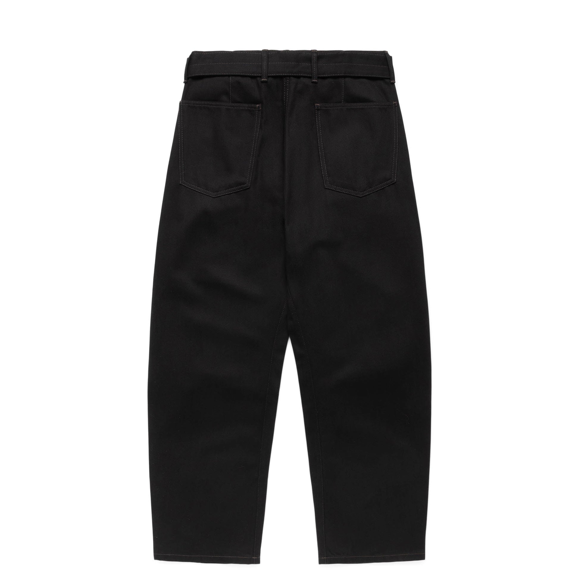 Lemaire Pants Black TWISTED BELTED PANTS