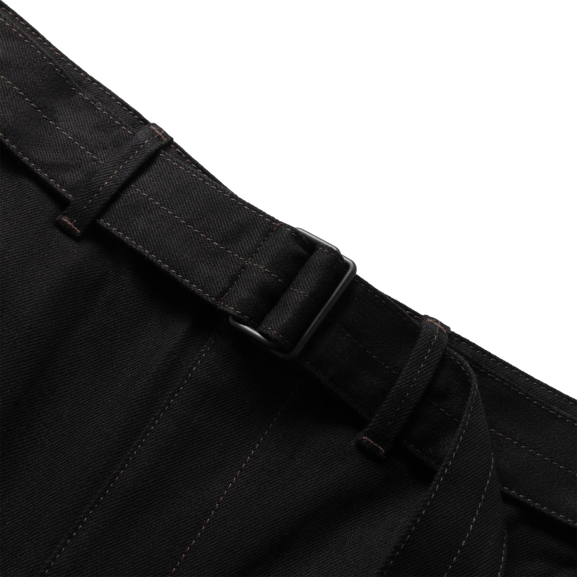 Lemaire Pants Black TWISTED BELTED PANTS