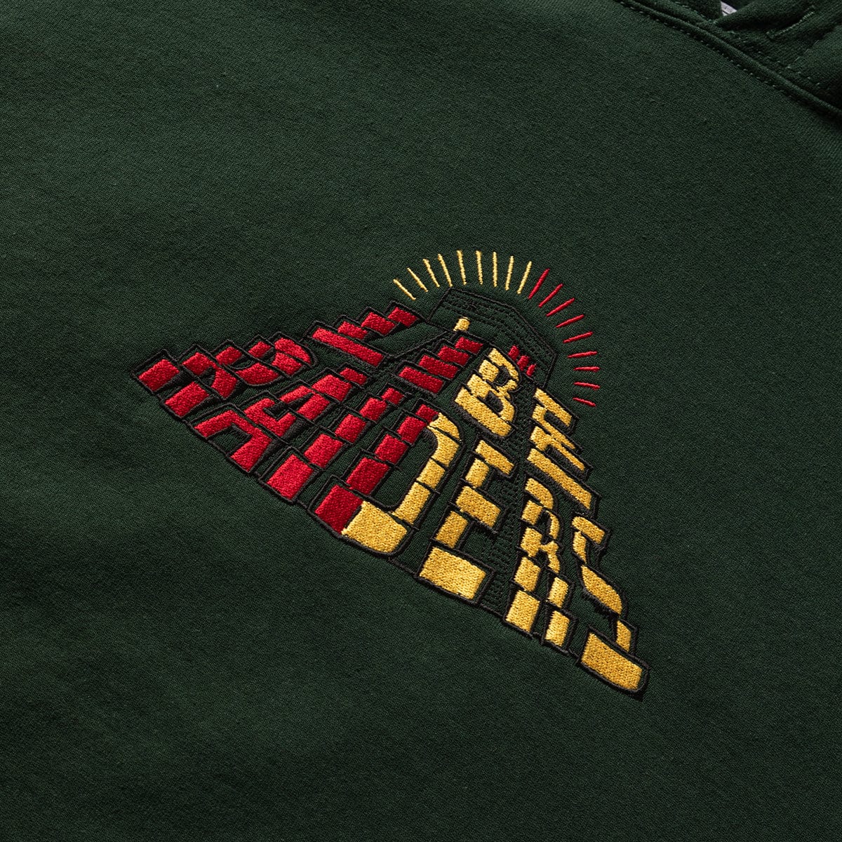 PYRAMID LOGO EMBROIDERY HOODIE GREEN | Bodega