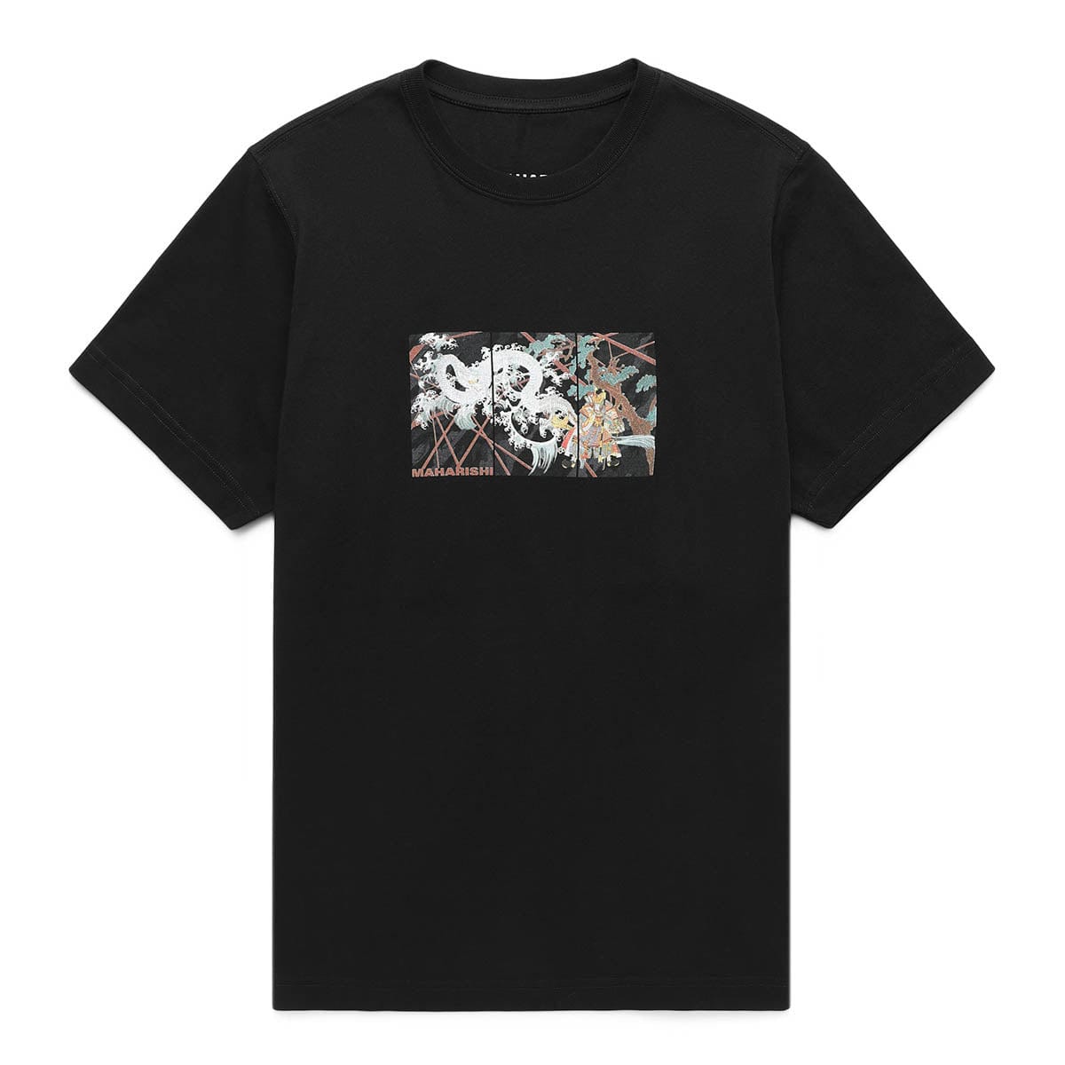 Maharishi T-Shirts TRIPTYCH WATER DRAGON T-SHIRT