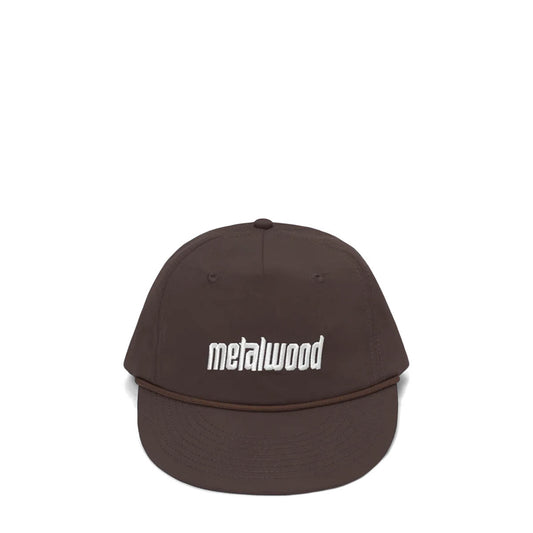 Metalwood Studio Headwear CHOCOLATE / O/S METAL LOGO 5-PANEL ROPE HAT