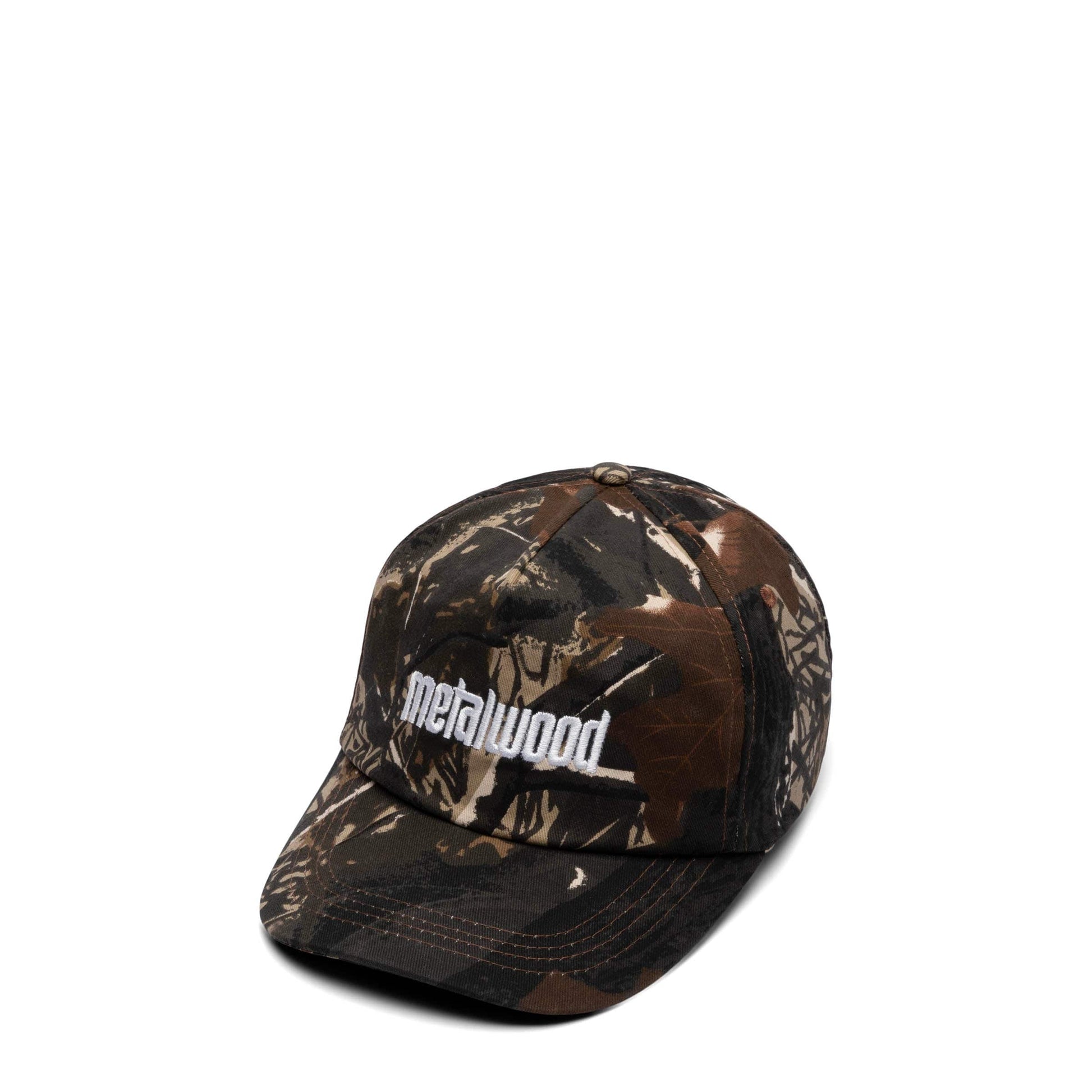 Metalwood Studio Headwear REAL LEAF CAMO / O/S METAL LOGO 5-PANEL HAT