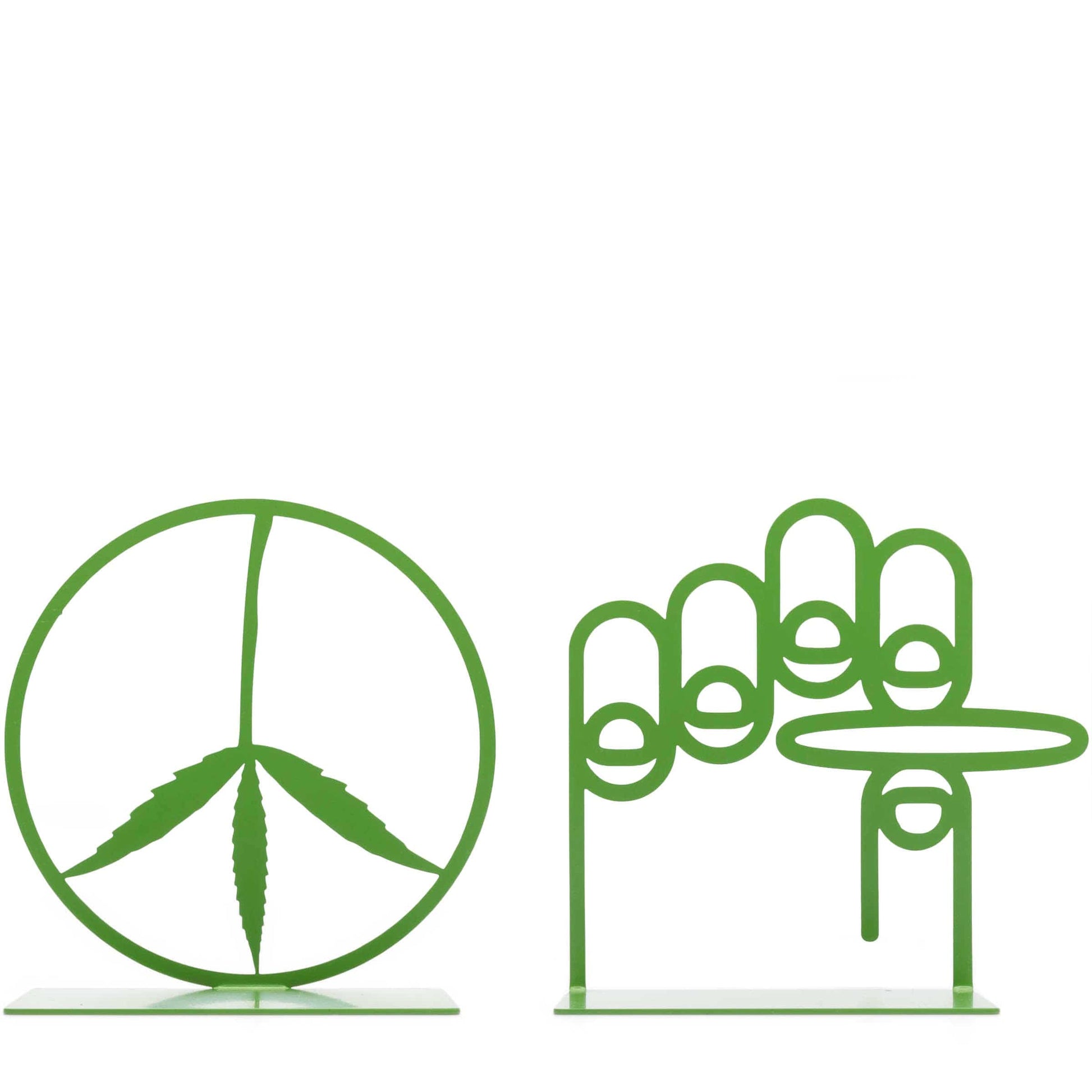 Mister Green Odds & Ends GREEN / O/S TRIFECTA BOOKENDS