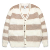 X-Girl Womens WHITE / O/S WOMEN'S WIDE STRIPE KNIT CARDIGAN