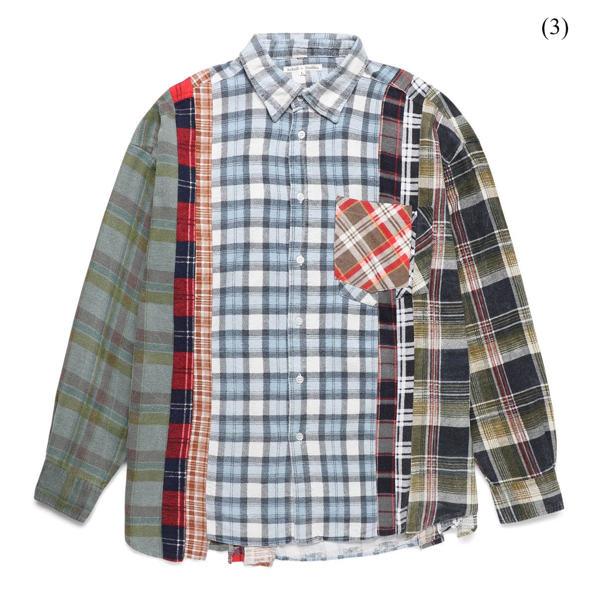 Needles Shirts ASSTD / L (3) FLANNEL SHIRT - 7 CUTS SHIRT (L)