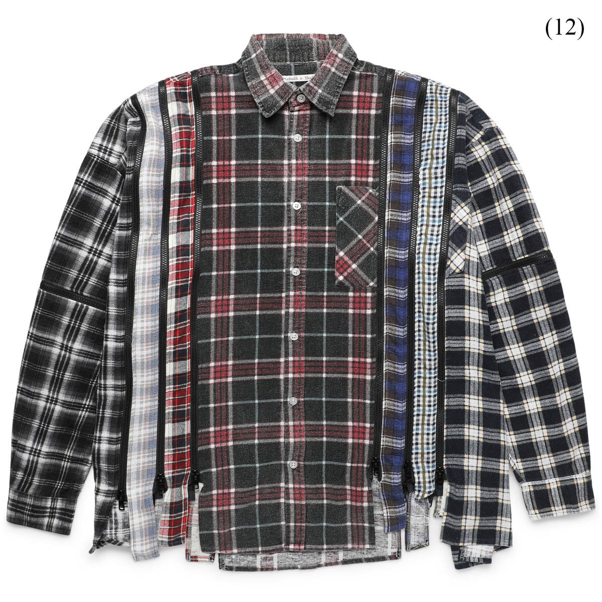 Needles Shirts ASSTD / O/S  (12) / MR343 FLANNEL SHIRT - 7 CUTS WIDE SHIRT (O/S)