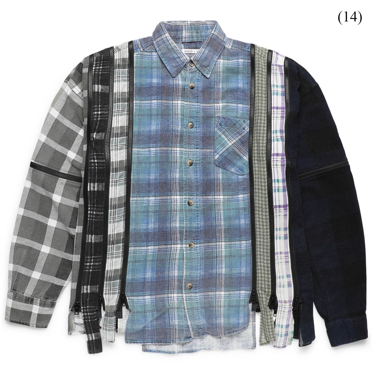 Needles Shirts ASSTD / O/S (14) / MR343 FLANNEL SHIRT - 7 CUTS WIDE SHIRT (O/S)