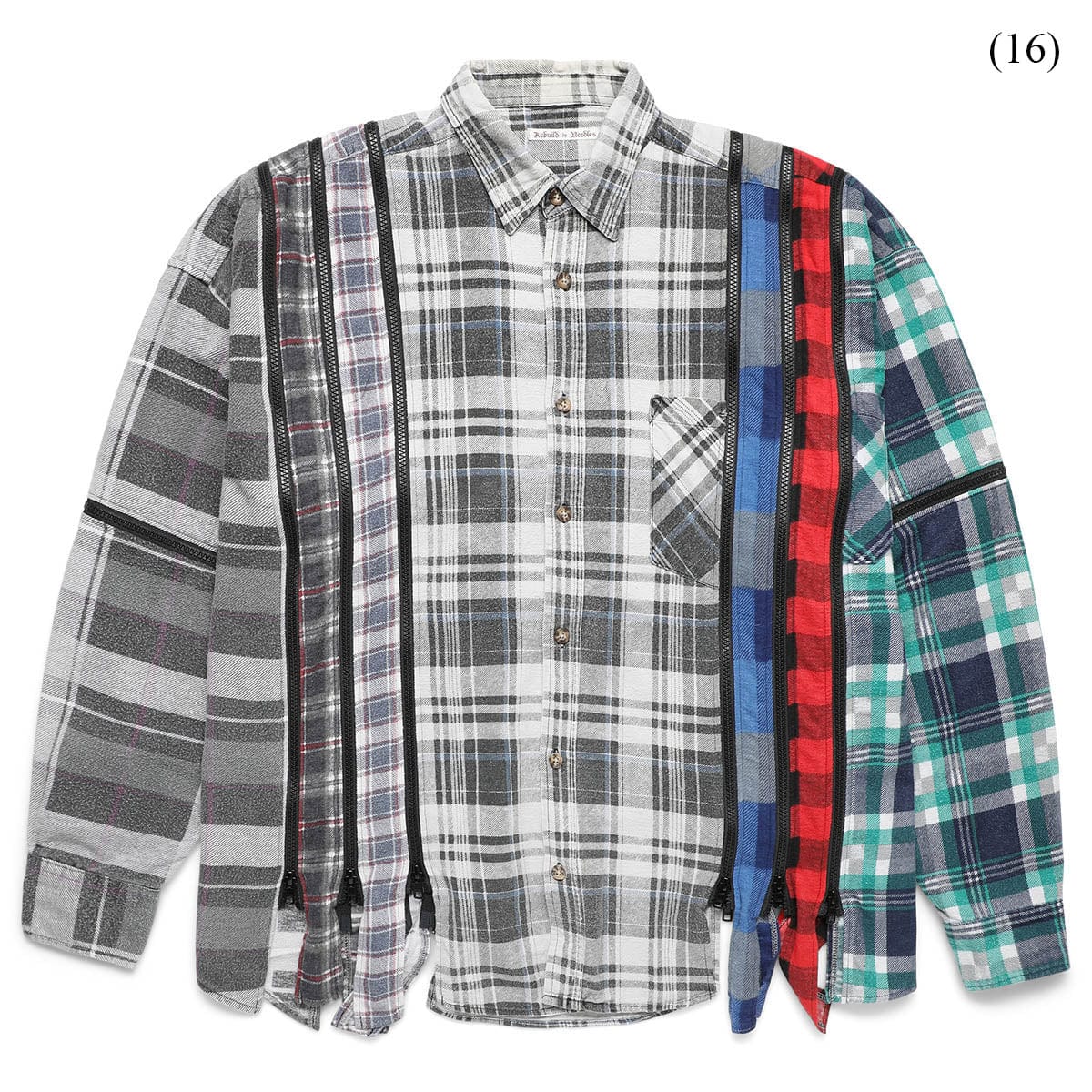 Needles Shirts ASSTD / O/S  (16) / MR343 FLANNEL SHIRT - 7 CUTS WIDE SHIRT (O/S)