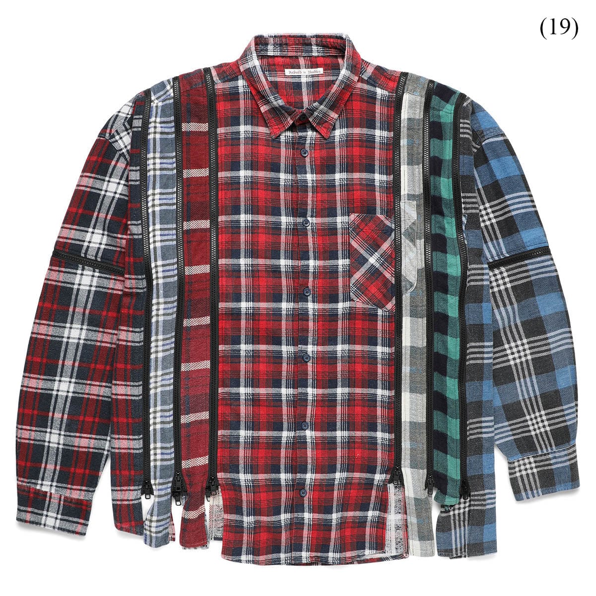 Needles Shirts ASSTD / O/S  (19) / MR343 FLANNEL SHIRT - 7 CUTS WIDE SHIRT (O/S)