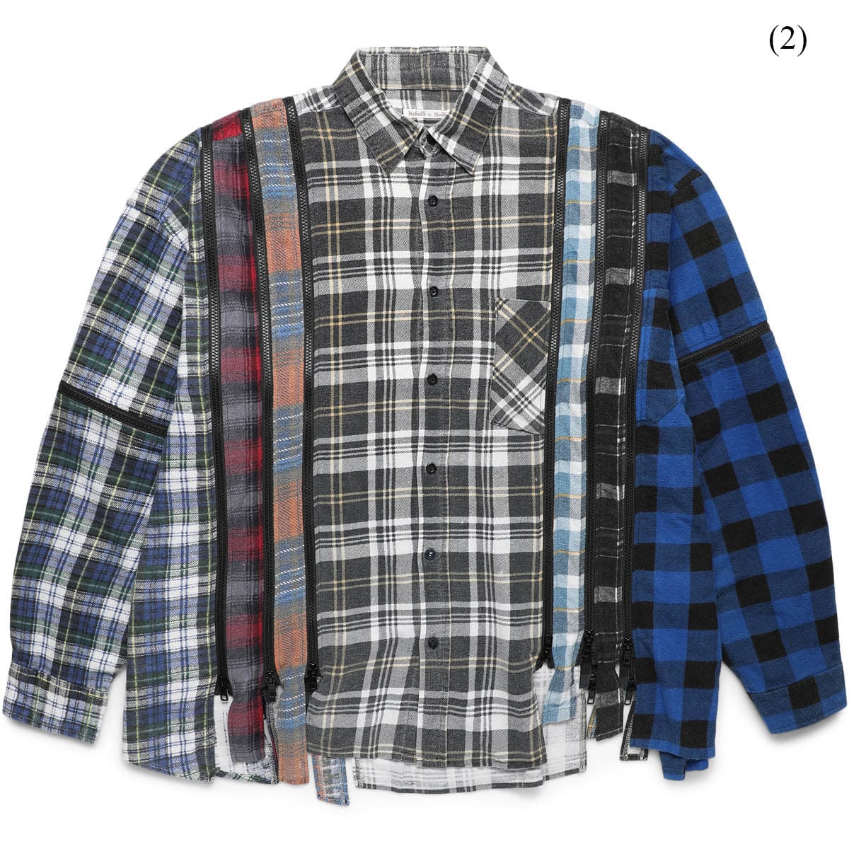 Needles Shirts ASSTD / O/S (2) / MR343 FLANNEL SHIRT - 7 CUTS WIDE SHIRT (O/S)