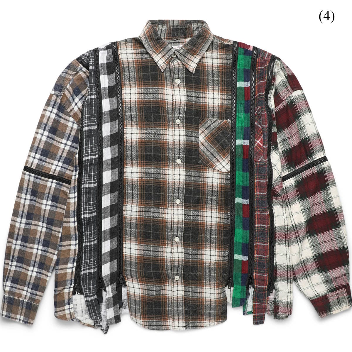 Needles Shirts ASSTD / O/S (4) / MR343 FLANNEL SHIRT - 7 CUTS WIDE SHIRT (O/S)