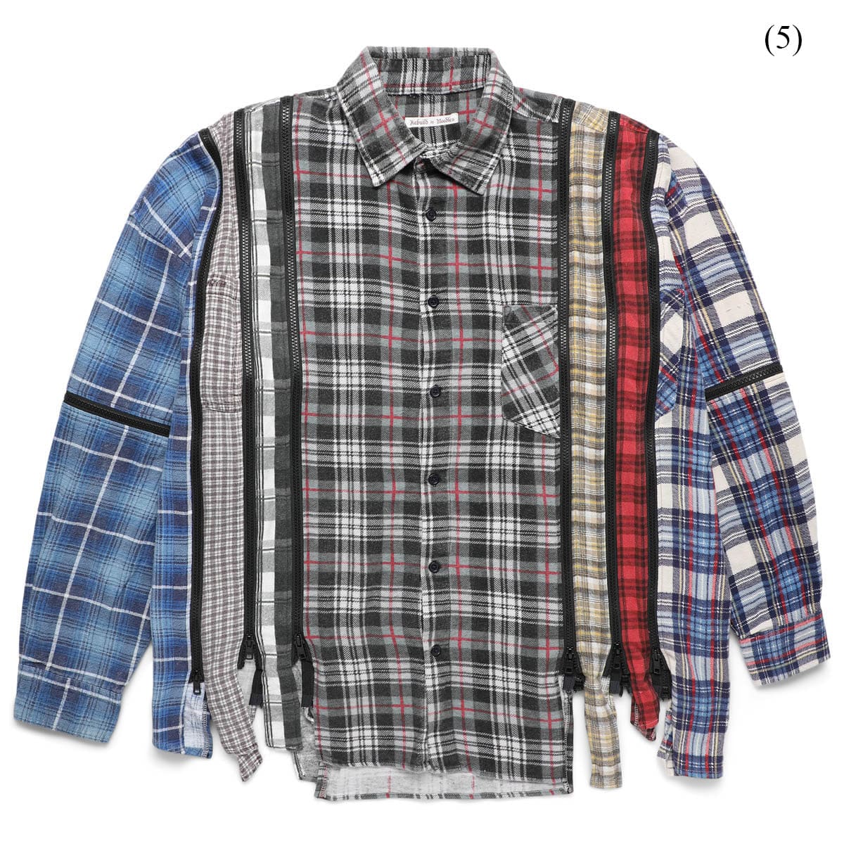 Needles Shirts ASSTD / O/S  (5) / MR343 FLANNEL SHIRT - 7 CUTS WIDE SHIRT (O/S)