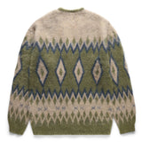 NEEDLES MOHAIR CARDIGAN DIAMOND OLIVE