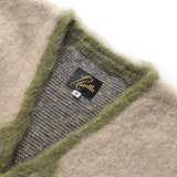 NEEDLES MOHAIR CARDIGAN DIAMOND OLIVE