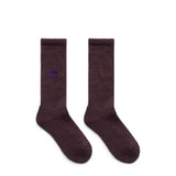 NEEDLES PILE SOCKS PLUM