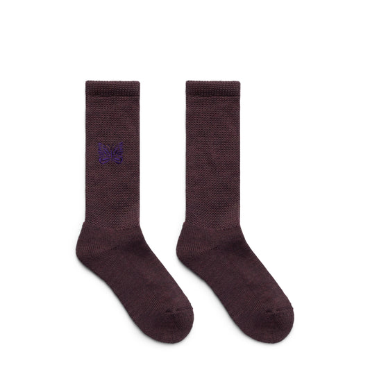 NEEDLES PILE SOCKS PLUM