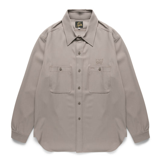 NEEDLES WORK SHIRT TAUPE