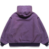 NEEDLES ZIPPED WORK HOODY PURPLE