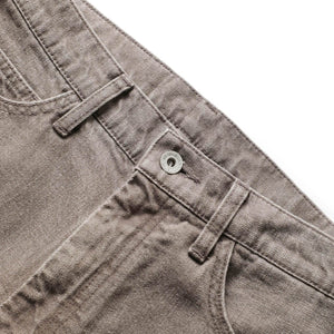 BAGGYSILHOUETTE DENIM PANTS BROWN | tracksmith twilight split