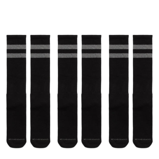 Neighborhood Socks BLACK / O/S CLASSIC 3-PACK LONG SOCKS