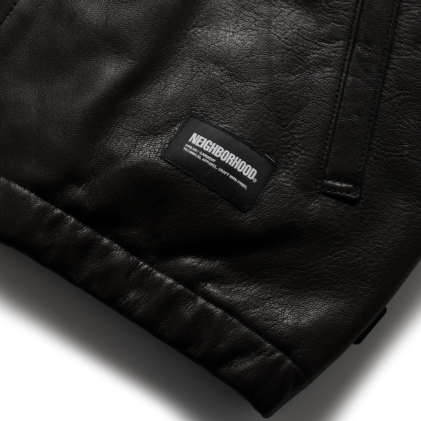 Neighborhood Outerwear LEATHER ZIP WORK JACKET