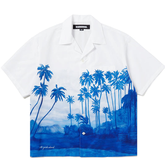 Neighborhood PALM TREE HAWAIIAN SHIRT BLUE