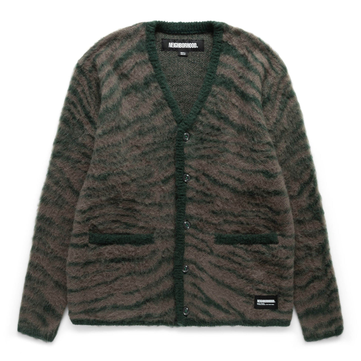 Neighborhood Knitwear TIGER PATTERN MOHAIR CARDIGAN