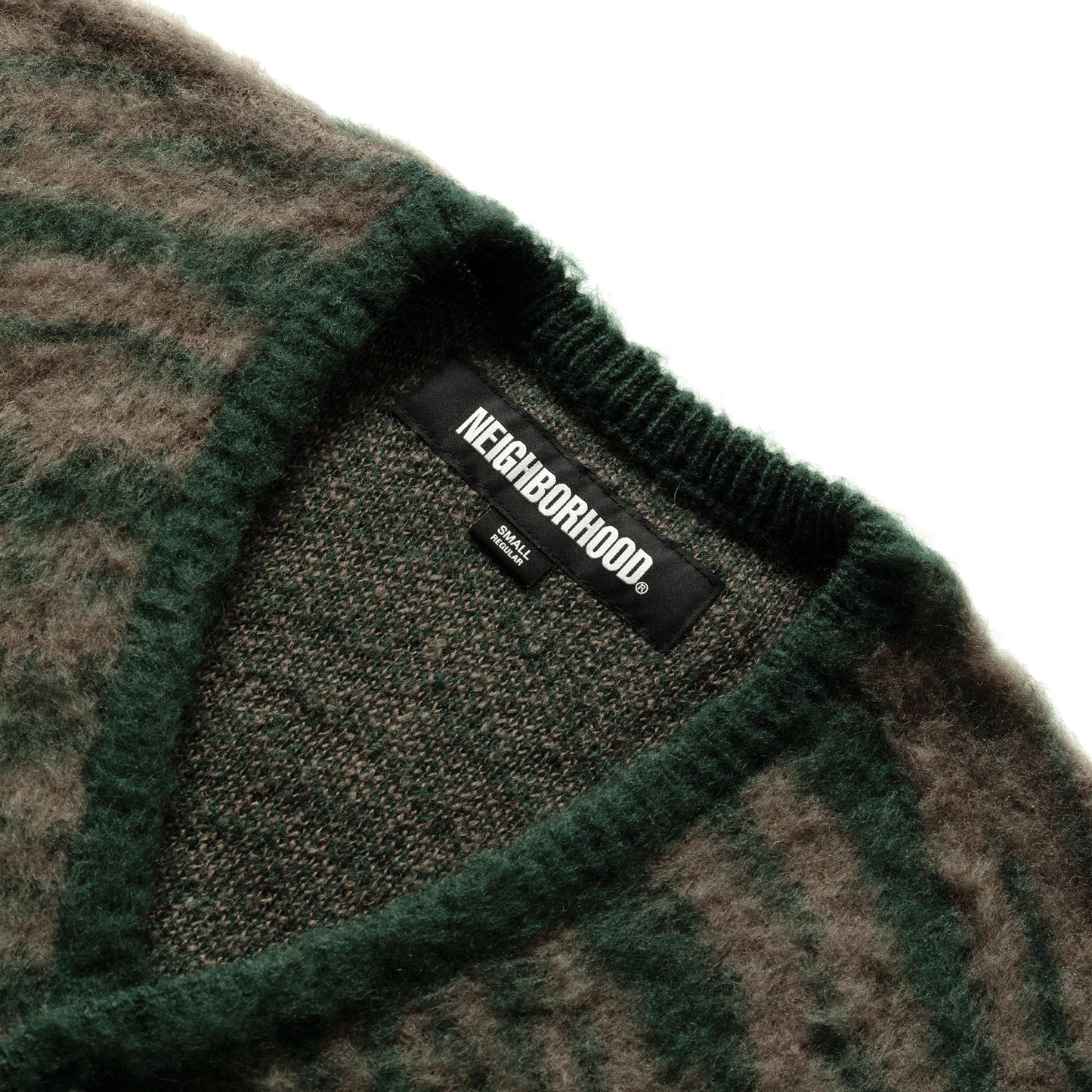 Neighborhood Knitwear TIGER PATTERN MOHAIR CARDIGAN