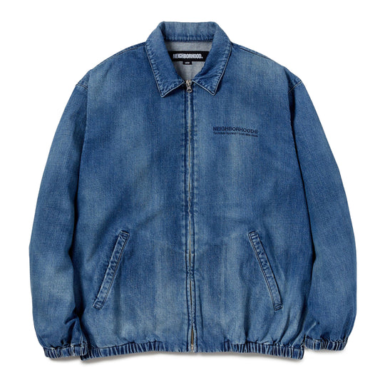 Neighborhood Outerwear WASHED DENIM ZIP WORK JACKET