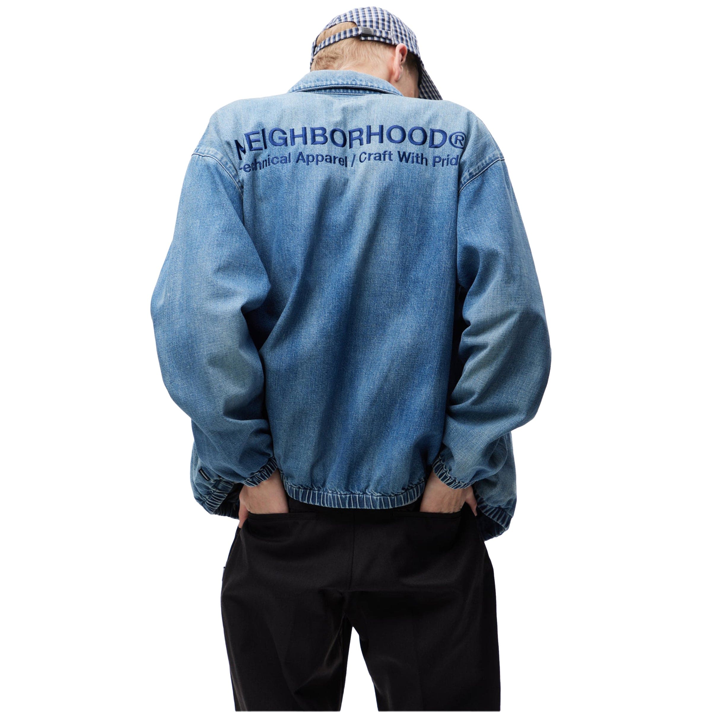 WASHED DENIM ZIP WORK JACKET