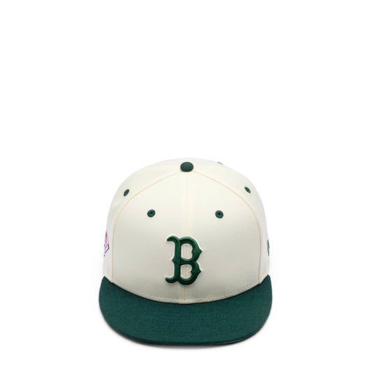 NEW ERA 59FIFTY WOOL VISOR BOSTON RED SOX FITTED CAP GREEN