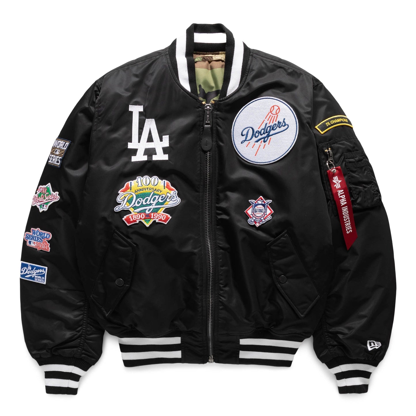 New Era Outerwear X ALPHA INDUSTRIES DODGERS BOMBER JACKET