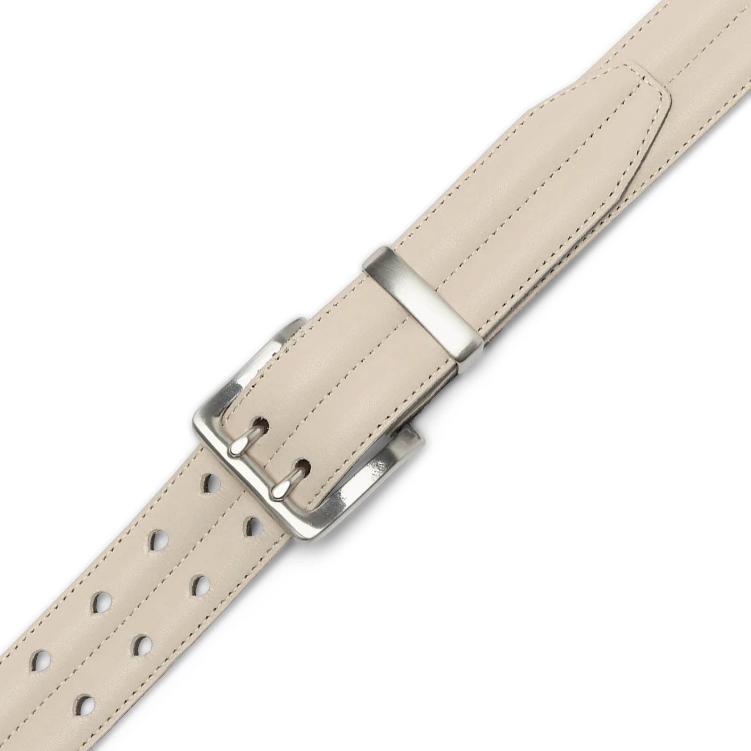 PADDED BELT OFF WHITE LEATHER Cheap Willardmarine Jordan Outlet