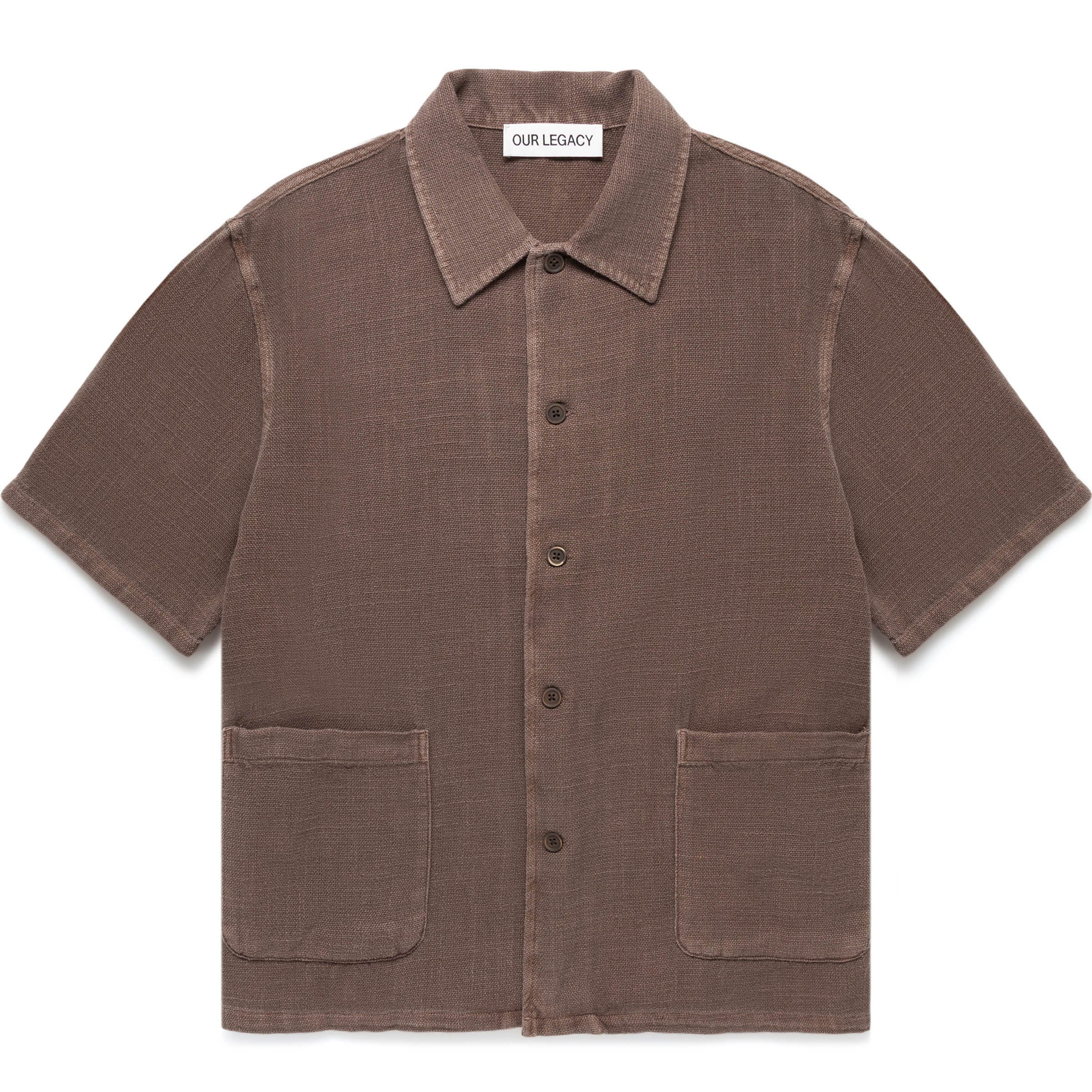 ELDER SHIRT SHORTSLEEVE BROWN | Bodega