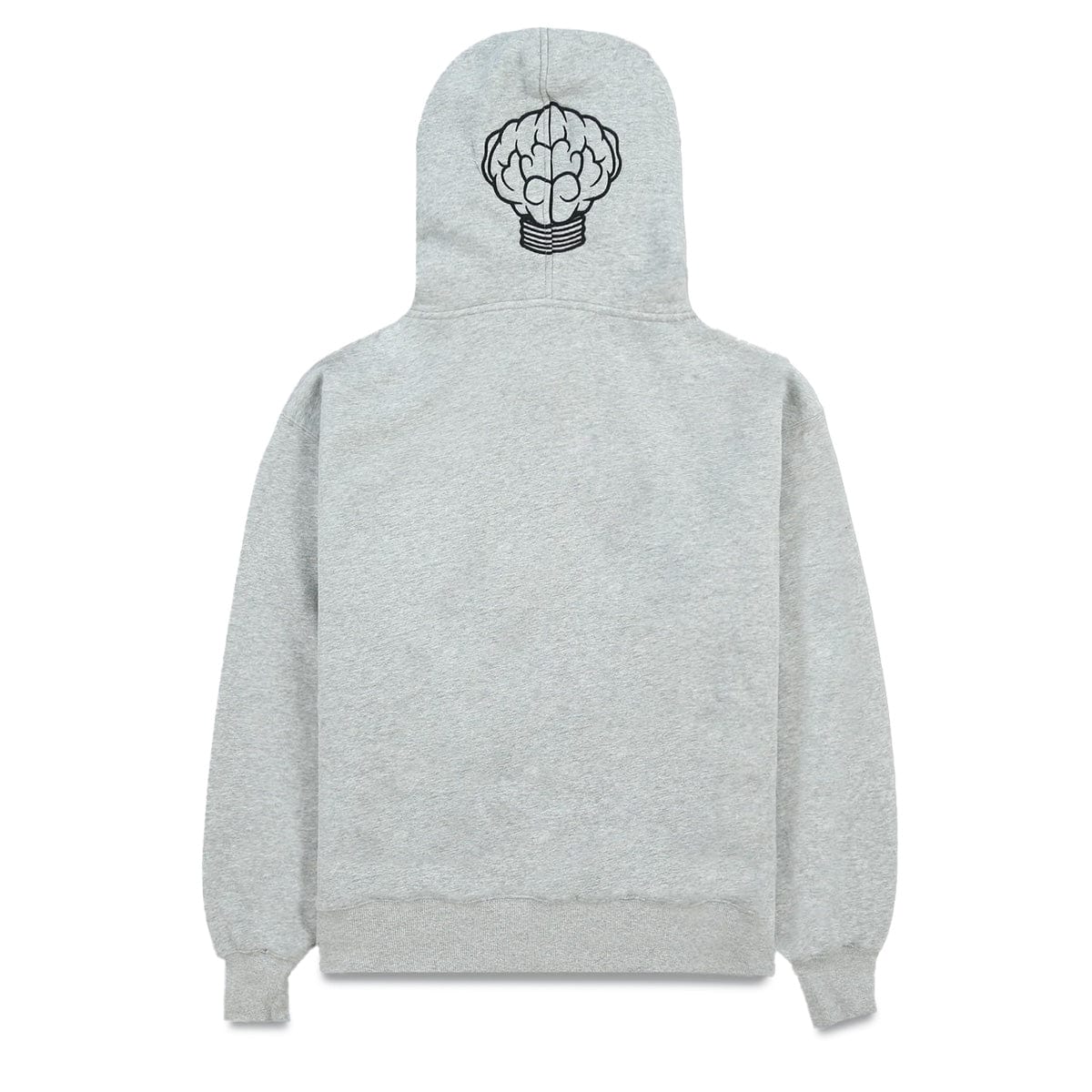 NERD ZIP UP HOODIE HEATHER GREY Bodega