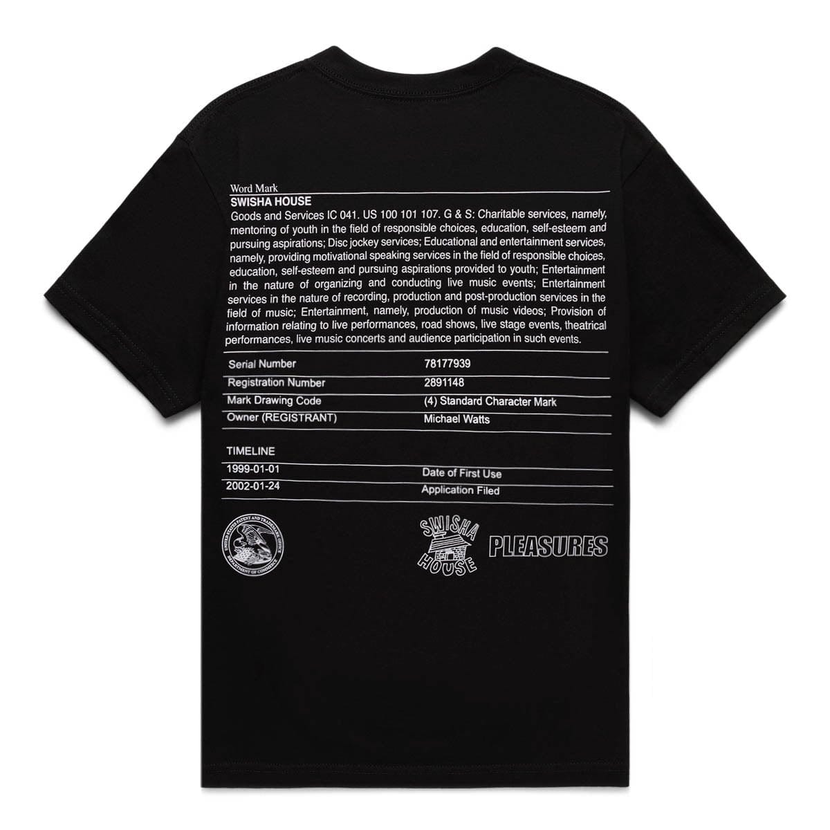 Pleasures T-Shirts TRADEMARK T-SHIRT