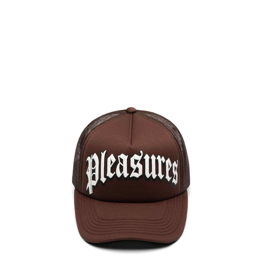 Pleasures Headwear BROWN / O/S TWITCH TRUCKER Tailed CAP