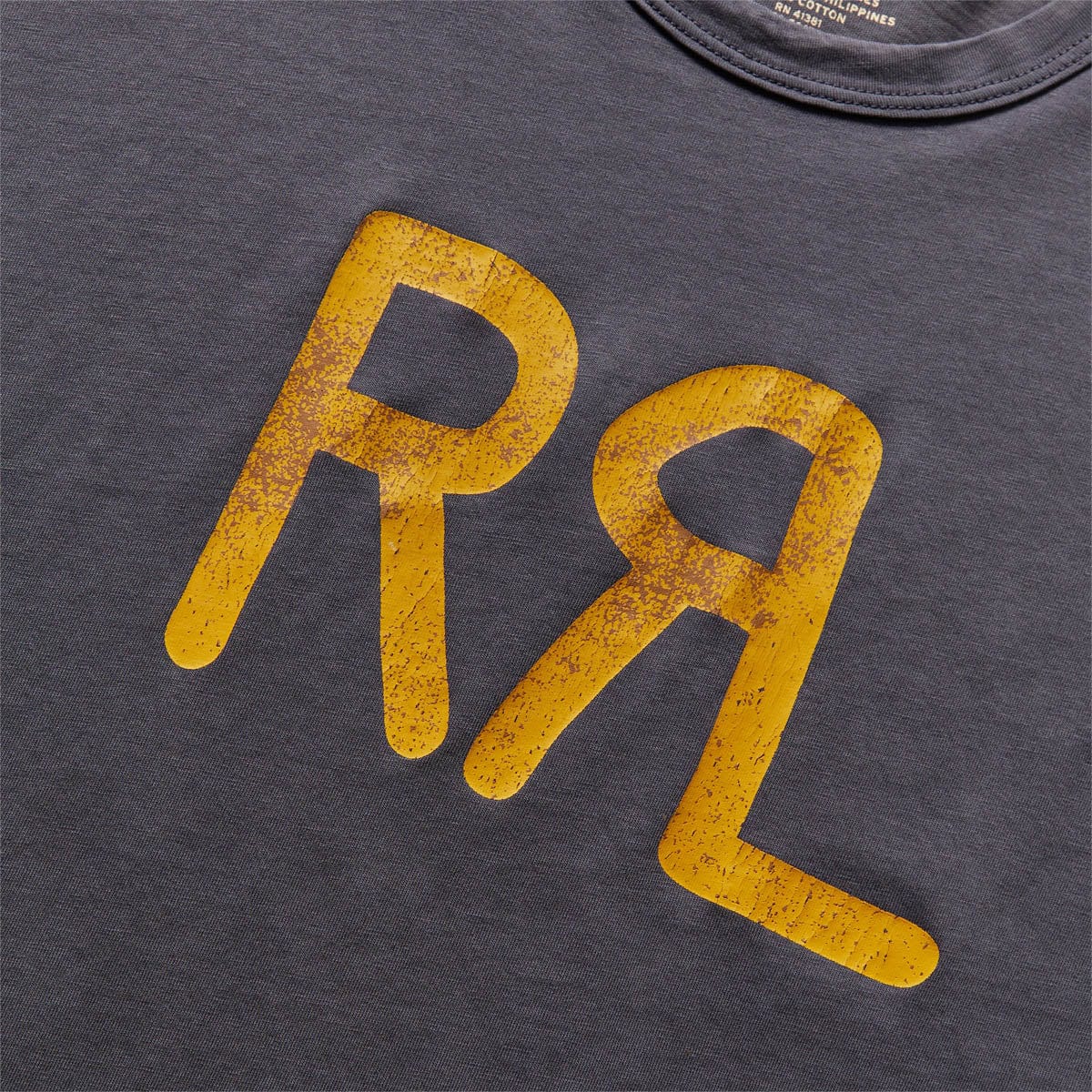RRL T-Shirts DISTRESSED LOGO T-SHIRT
