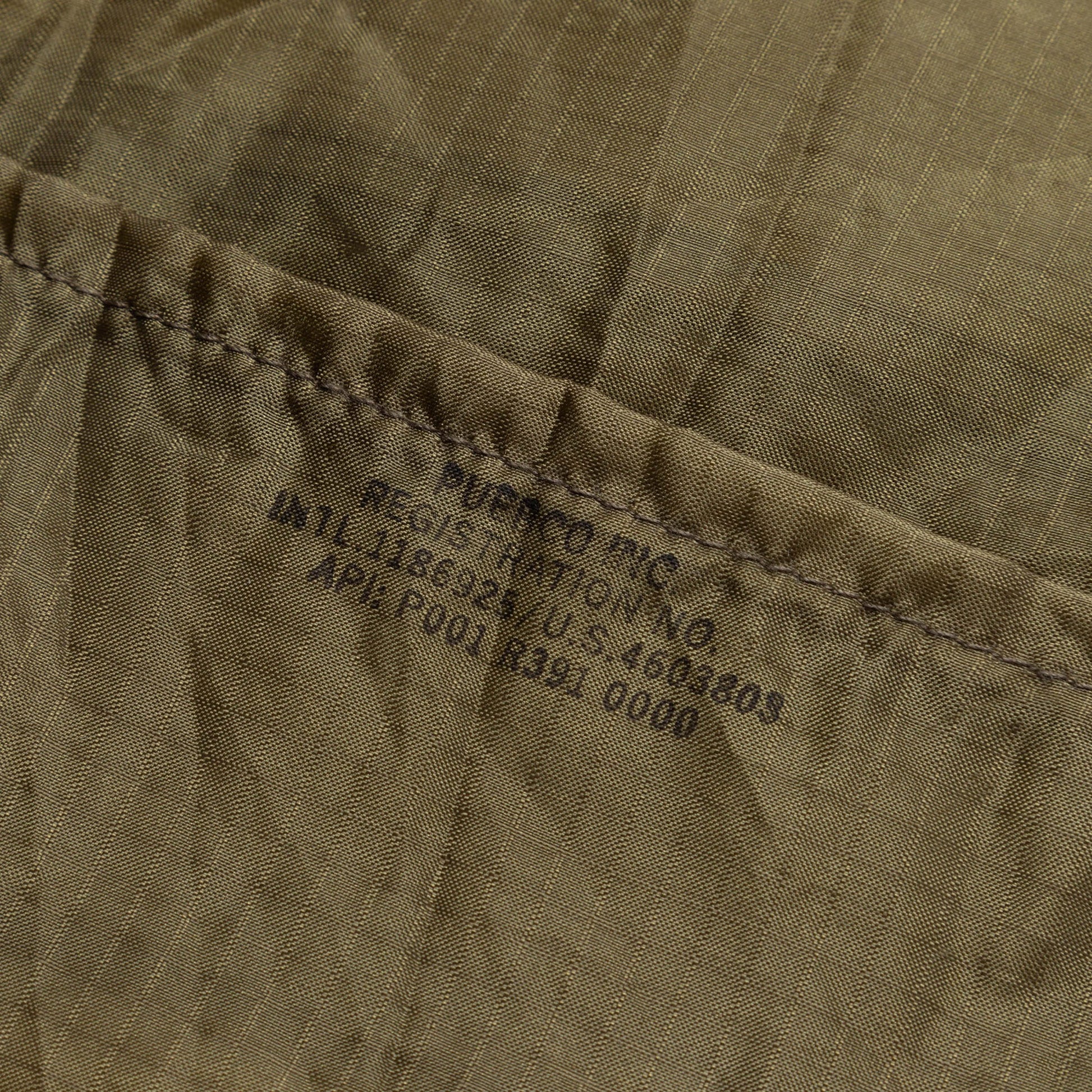 PUEBCO OLIVE / O/S VINTAGE PARACHUTE TISSUE COVER