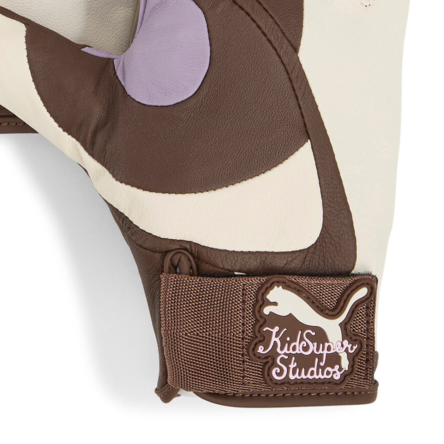  PUMA X KIDSUPER GLOVES ESPRESSO BROWN/ALPINE SNOW